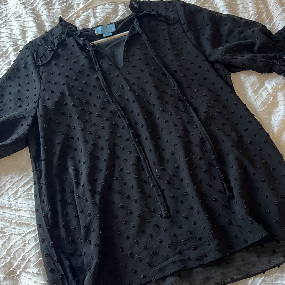 Women’s Black Blouse - Size M
